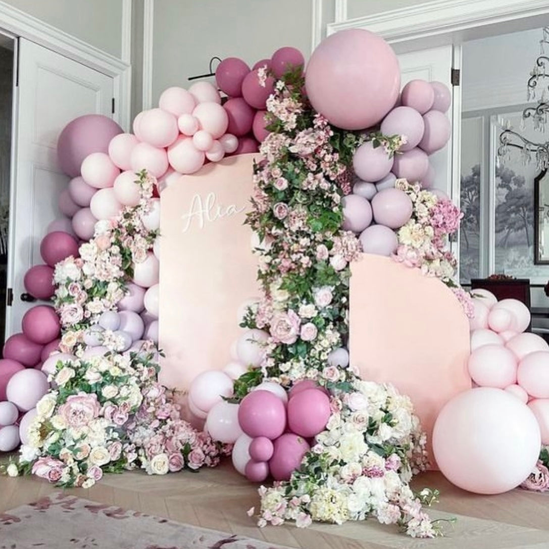 Luxury Pink Balloon setup Arrangement – Balloons Arch – Order Online to