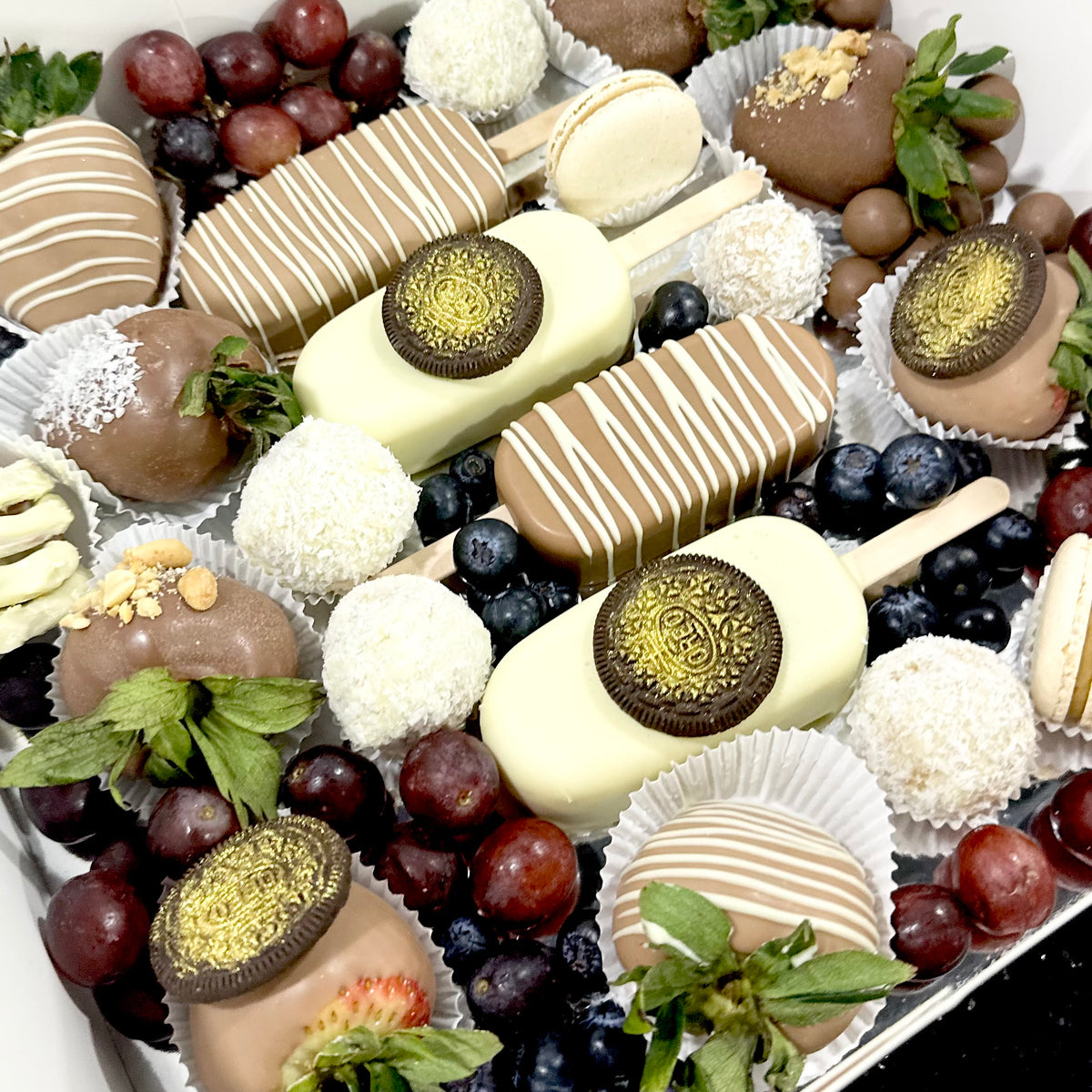 Chocolates Berries Macarons Dipped Fruit Delivery to Dubai Shop Online Now! Dot Perfect