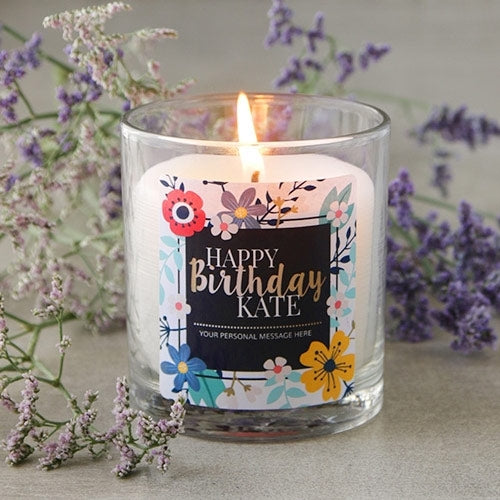 Personalized Glass candle jar Dubai Gift Delivery BUY ONLINE NOW