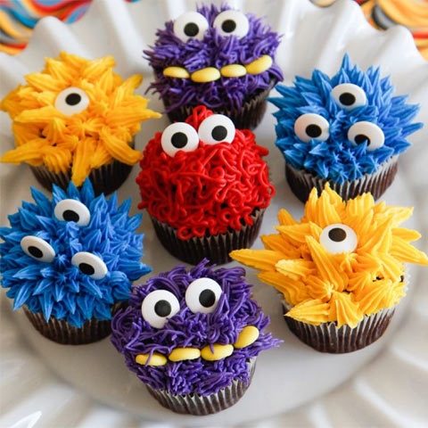 'Colorful Monsters' Cupcakes - Dubai