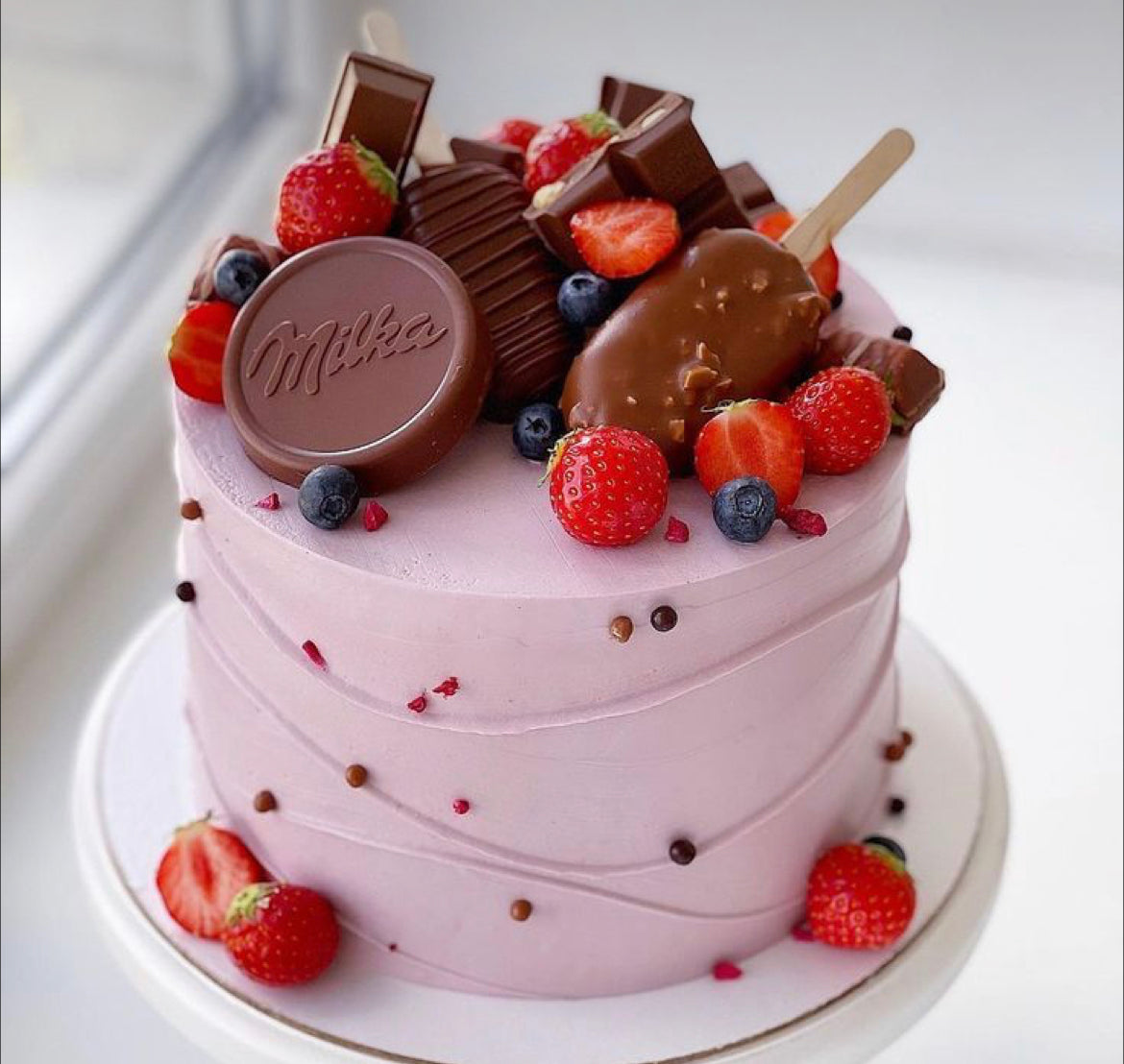 Pink Berries Cake Birthday Cake UAE Delivery to Dubai Order ONLINE