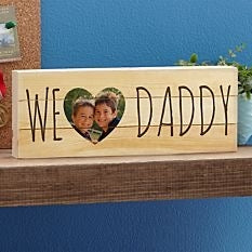 'We Love Daddy' Canvas Photo Frame - Dubai