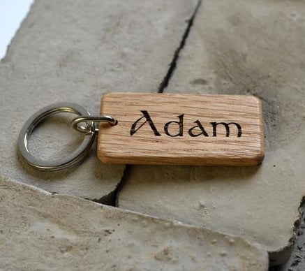 Personalized Wooden Key-chain With Photo - Dubai