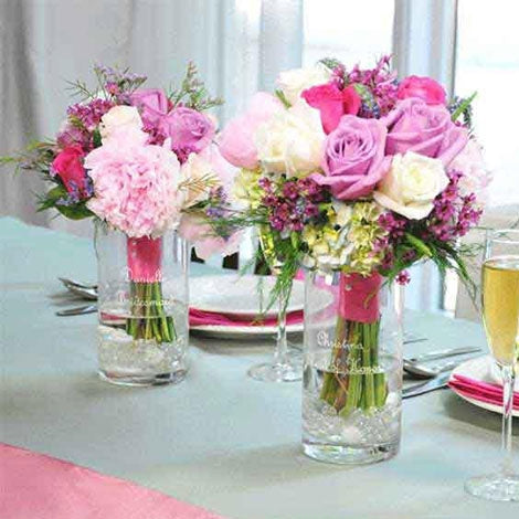 Pink Event Flowers Centerpiece UAE