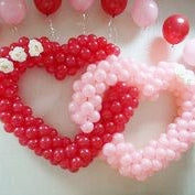 Romantic 2 Hearts Balloon Party - Dubai