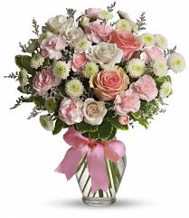 Innocent Pink Roses Vase - Dubai