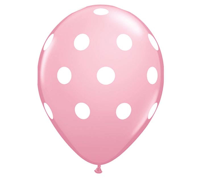 Pink Polka Dot Latex Balloon Dubai
