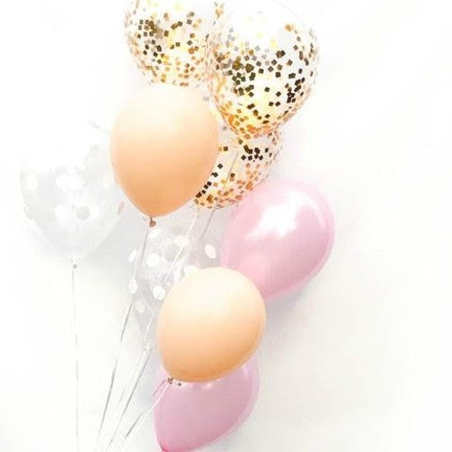 Rose Gold Confetti Balloons UAE