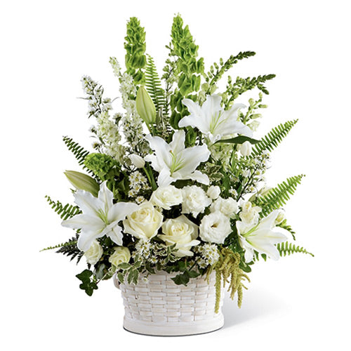 Luxurious White Blooms Flower Arrangement - Dubai