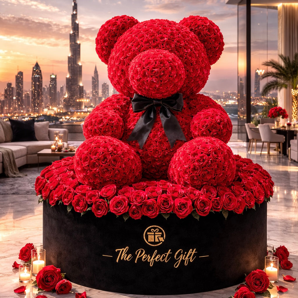 VIP Flower Delivery in Dubai - 1000 Roses Heart Gifts - Order Online ...