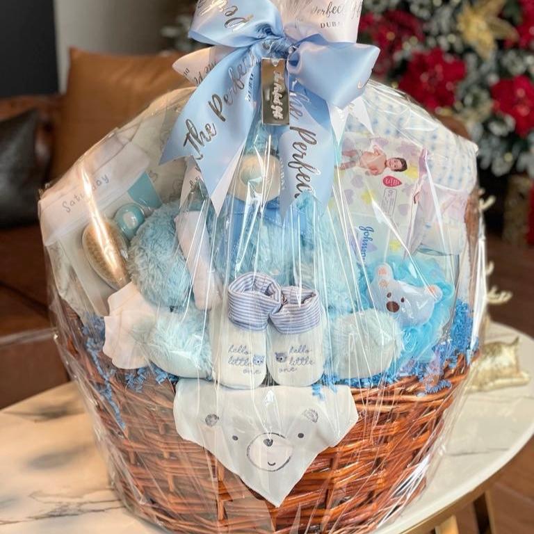 Beautiful Newborn Baby Gift Basket FREE Delivery to Dubai Shop