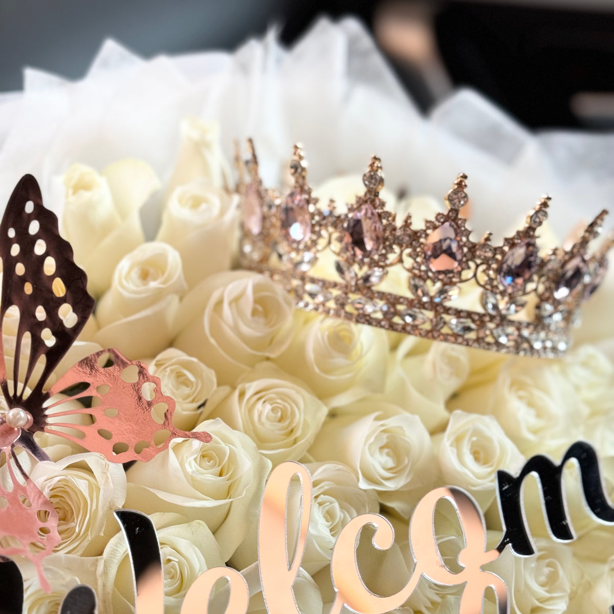 New Born Baby Girl Roses Bouquet - Delivery to UAE - Shop Online NOW ...