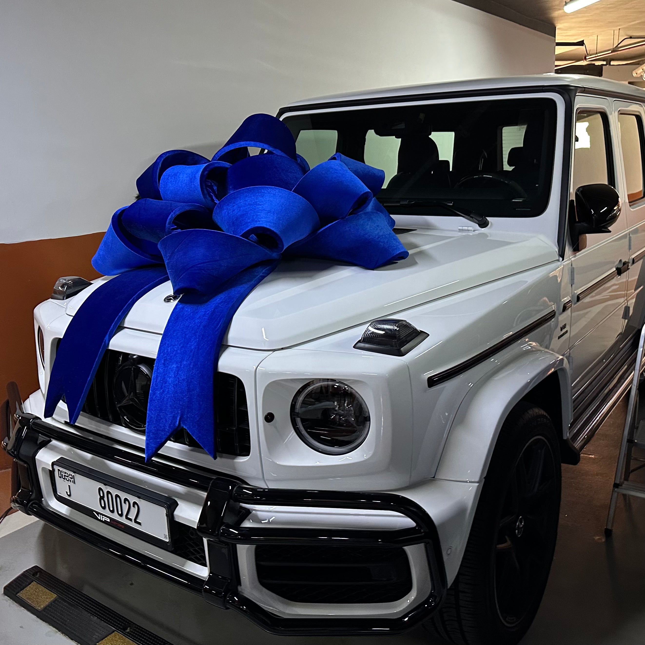 Car Rabion Blue Giant Velvet Ribbon Bow for Car Gifts - Book Online in Dubai Now ...