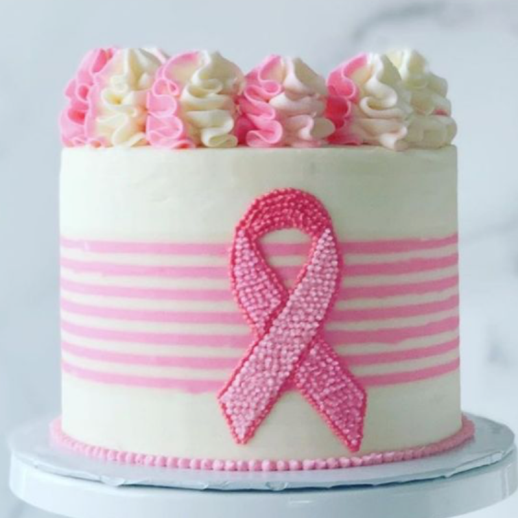 Pink Ribbon Breast cancer Cake Dubai - Breast Cancer Support Gifts ...