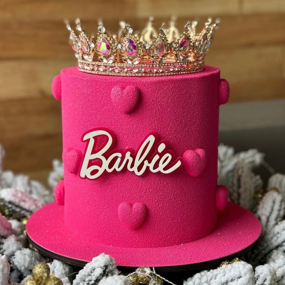 Torta De Barbie Con Crema Pastel Del Tema Barbie Torta Barbie