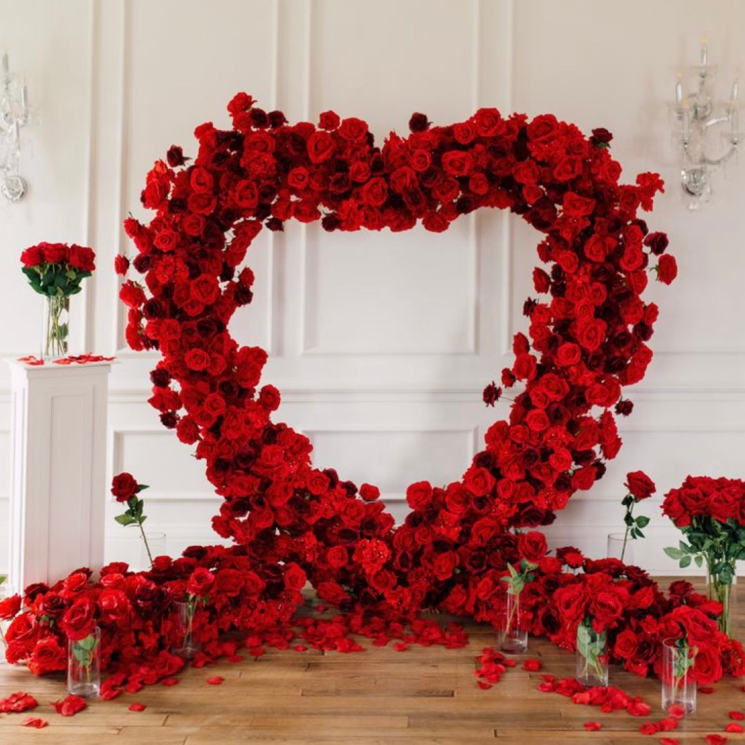 Large Heart Red Roses Decor setup Order online NOW Deliver to Dubai –  The Perfect Gift® Dubai