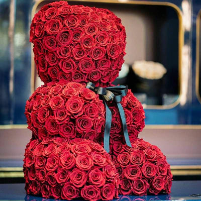 Bouquet di rose rosse a forma di orsacchiotto - Consegna regali a Dubai -  Acquista subito i regali - Il regalo perfetto® Dubai