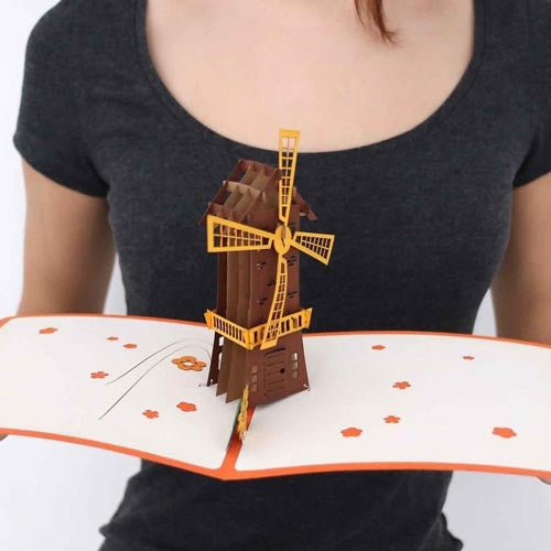 3D Pop-up Gift Card Windmill - Dubai