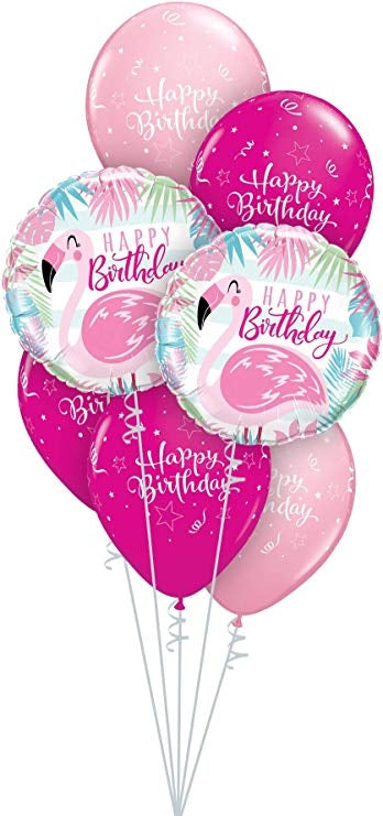 Flamingo Birthday Pink balloon bouquet Dubai