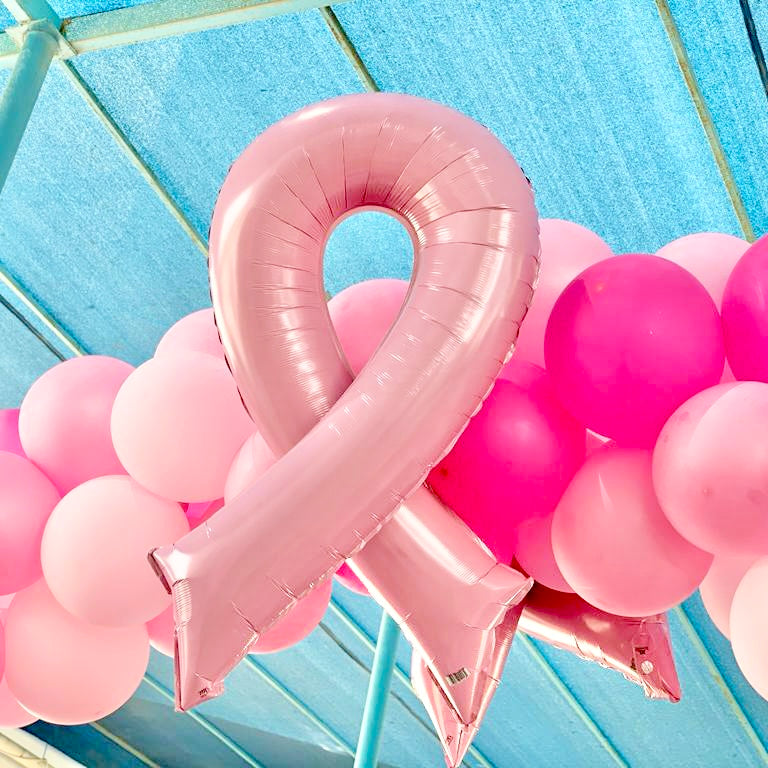 Pink Ribbon Balloon Arch - Venue Event Balloon Decor UAE – Dot Perfect ...