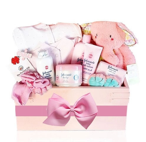 Baby Box Shop Coffret Naissance Rose pour Bébés Filles – Kit de