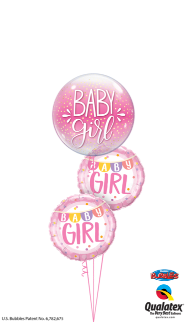 Baby Girl Pink Balloon Bouquet Dubai