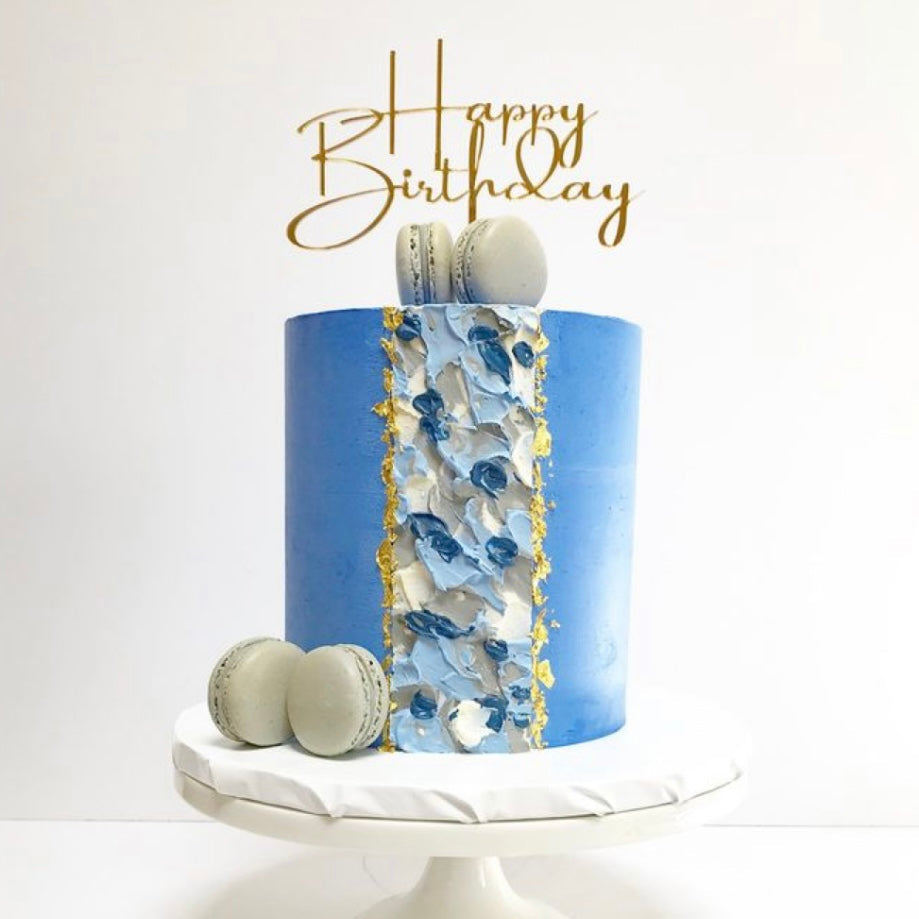 Party Blue Small Classic Sugar Rose Decorations – A Birthday Place
