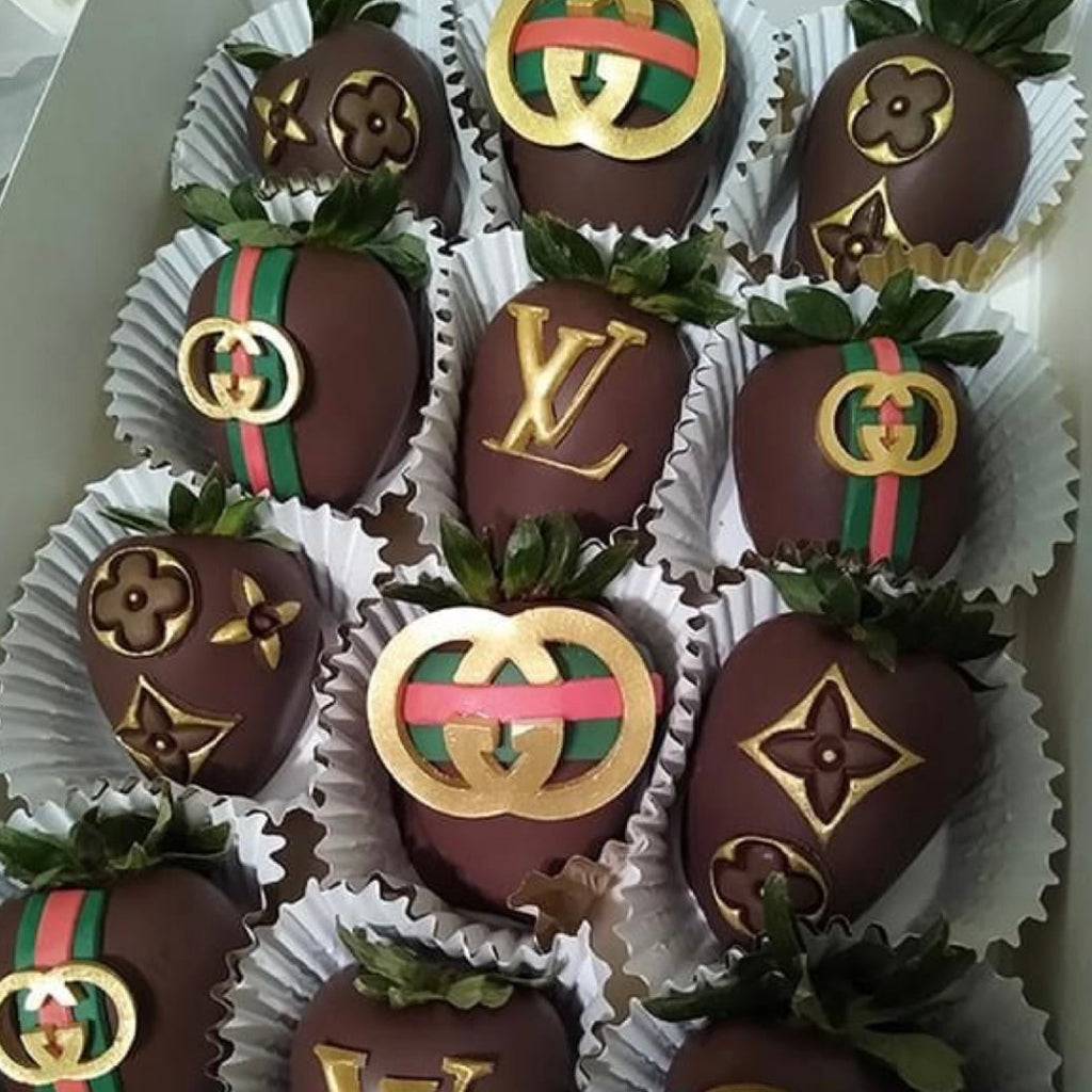 Louis Vuitton Themed Berries!  Chocolate strawberries, Chocolate