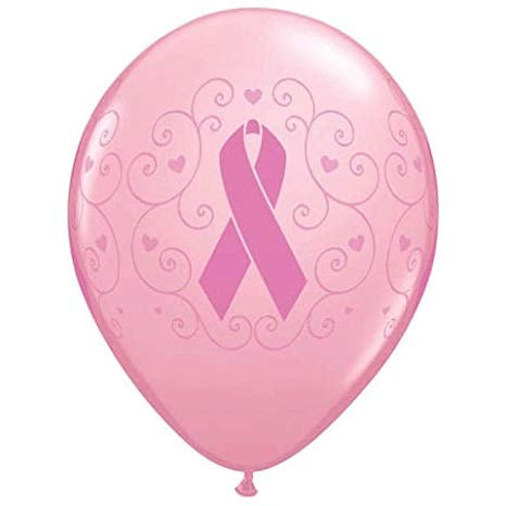 Breast Cancer Pink Ribbon Balloon