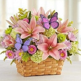 Butterfly Flower Basket Dubai