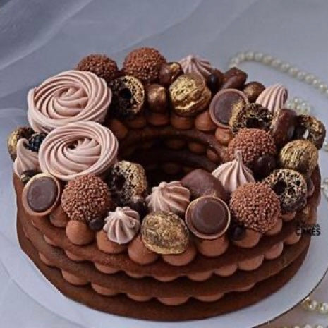 Round Chocolate Layered Cake - Main Image