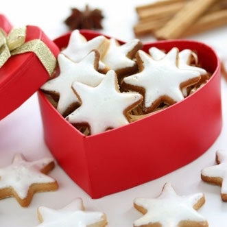 Snowy Christmas Star Cookies - Dubai