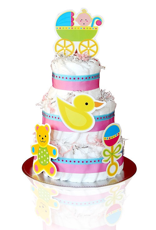 10 Best Diaper Cakes in 2018 - Decorative Two and Four Tier Diaper Cakes