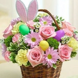 Easter Bunny Flower Basket Dubai