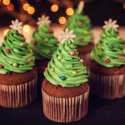 Christmas Tree Cupcakes - Dubai