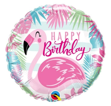 Flamingo Birthday Pink balloon