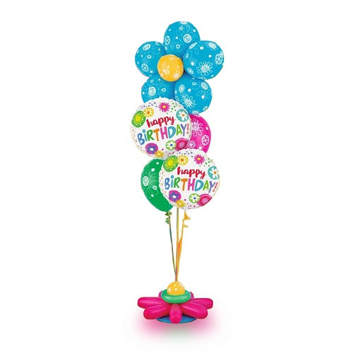 Flower Power Birthday Balloon Stand - Dubai