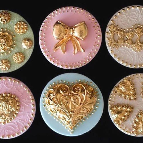 Ornate Gold Cupcakes Dubai