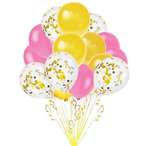 Pink Confetti Balloon Bouquet For Her UAE