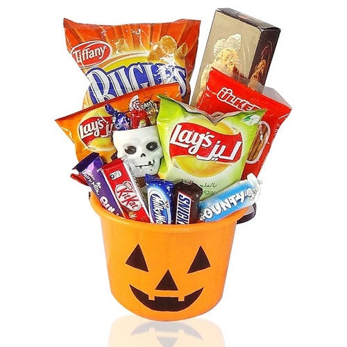 Halloween Pumpkin Snacks Bucket  - Dubai