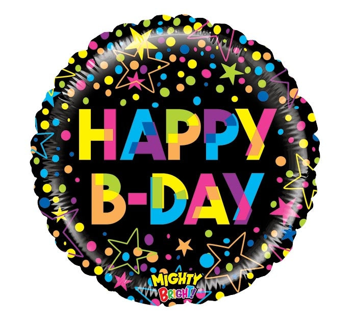 Happy Birthday Mighty Colorful Balloon Dubai