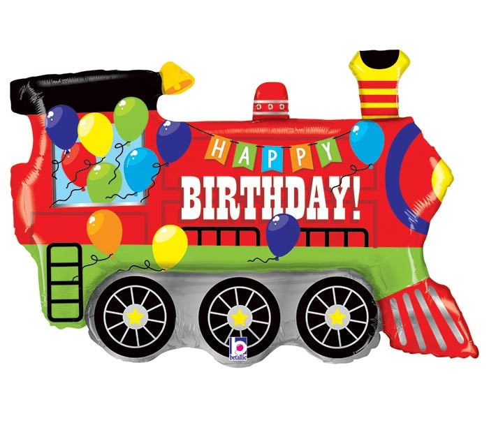 Happy Birthday Train Shape Balloon Dubai