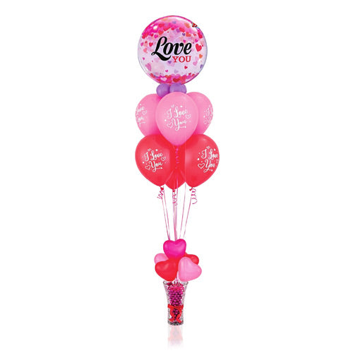 Love You Pink Balloon Bouquet - Dubai