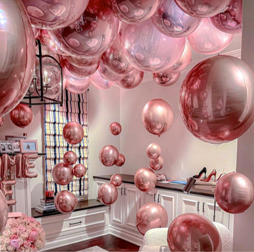 Welcome Home' Rose Gold Orbz Balloons - Order Online to Dubai