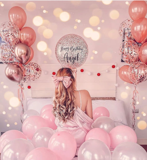 Pink balloon Petals decor - Order online NOW - Deliver to Dubai – The  Perfect Gift® Dubai