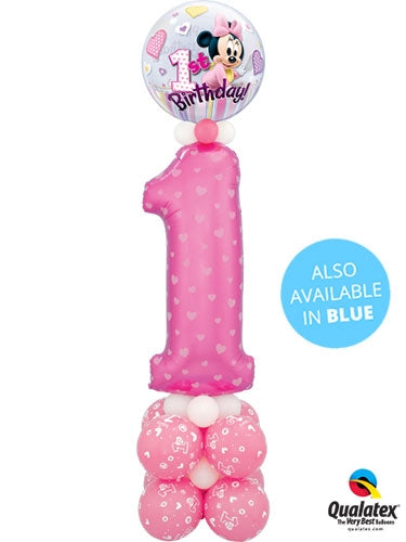Her First Birthday Balloon Stand - Dubai