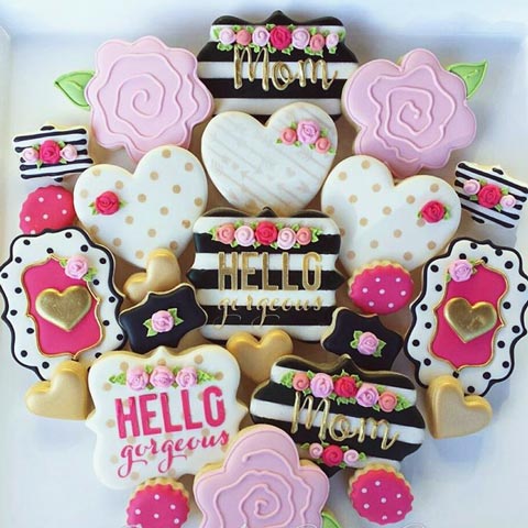 'Hello Gorgeous!' Cookies for Mom - Dubai