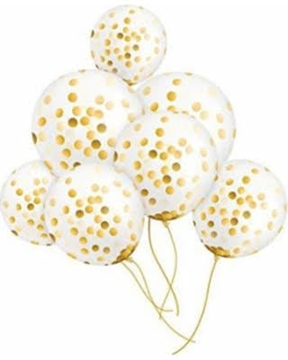 Chic Gold Confetti Balloon Gifts UAE