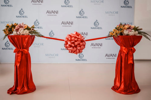 Opening Ceremony Event Decor - Cutting Ribbons & Logo Balloons - Book ...