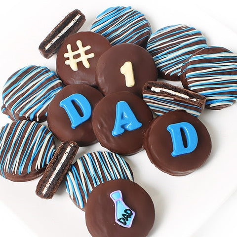 'Dad No 1' Chocolate Dipped Oreo Biscuits - Dubai